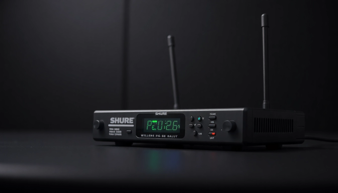 PG88 wireless microphone receiver showing LED signal indicators and control panel for professional audio setups