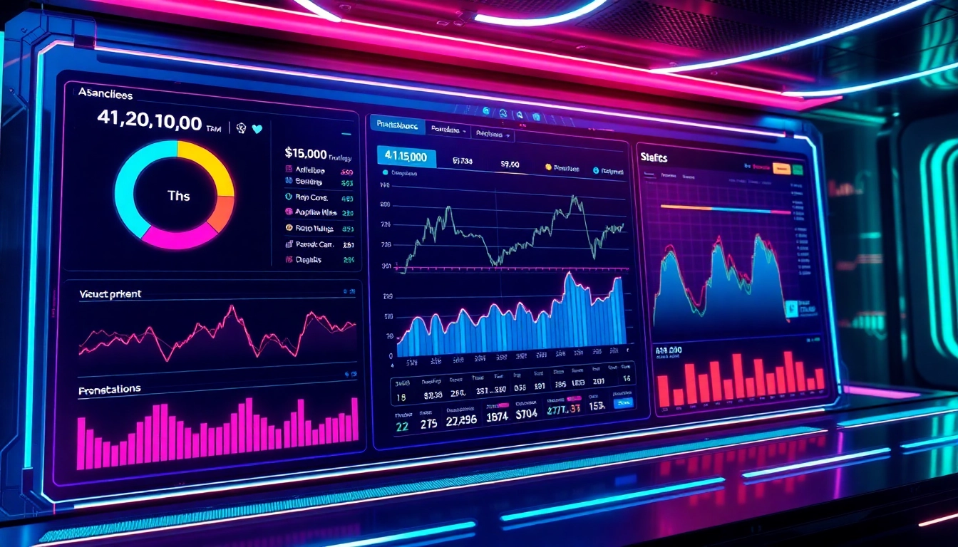 AICoin digital trading platform featuring live market charts and real-time data analysis for